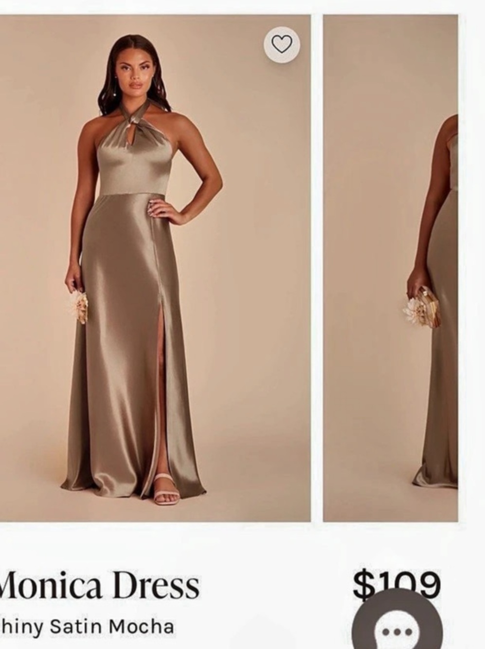 Birdy Grey Monica Shiry Maxi Halter Dress in Brown Size Medium NWT